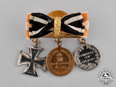 Prussia, State. An 1870 Boutonniere With Three Medals, Awards, And Decorations