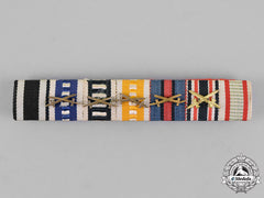 Prussia, State. A First War Veteran’s Kyffhäuser League Medal Ribbon Bar