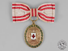 Austria, Empire. An Honour Decoration Of The Red Cross, Bronze Medal With W.d, On Ladies Ribbon