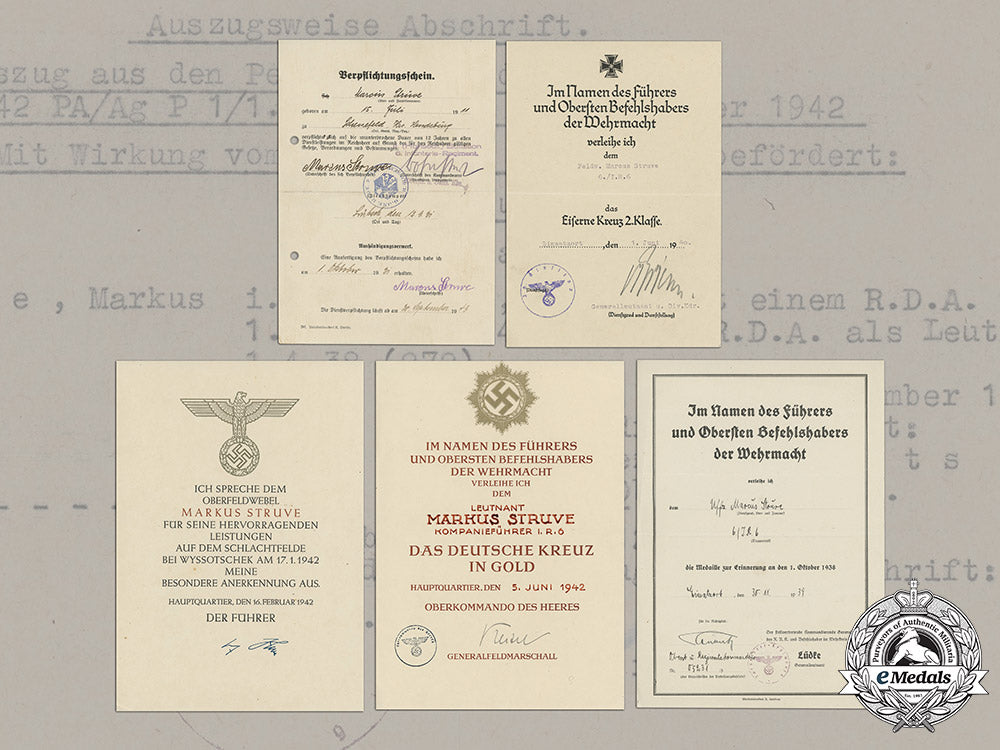 germany,_heer._an_extensive_document_collection_to_hauptmann_markus_struve(_honour_roll_clasp,_dkig)_c18-021072