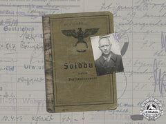 Germany, Heer. A Soldbuch To Oberfeldwebel Walter Nickisch, Railway Construction Battalion