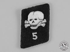 Germany, Waffen-Ss. A Single Death’s Head League 5Th Storm Collar Tab, Rzm Tagged