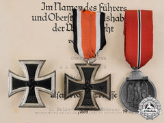 Germany, Wehrmacht. A Medal And Document Grouping To Eastern Front Veteran, Lothar Allroggen
