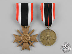 Germany, Wehrmacht. Two War Merit Medals And Awards