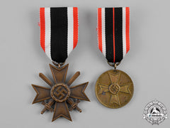 Germany, Wehrmacht. Two War Merit Medals And Awards