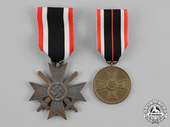 Germany, Wehrmacht. Two War Merit Medals And Awards