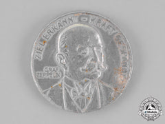 Germany. A Commemorative Zeppelin Medal Constructed Out Of The Remains Of Airship Lz-4