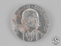 Germany. A Commemorative Zeppelin Medal Constructed Out Of The Remains Of Airship Lz-4