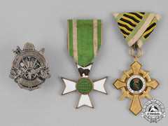 Saxony, Kingdom. A Grouping Of Three Veteran’s Association Medals And Awards