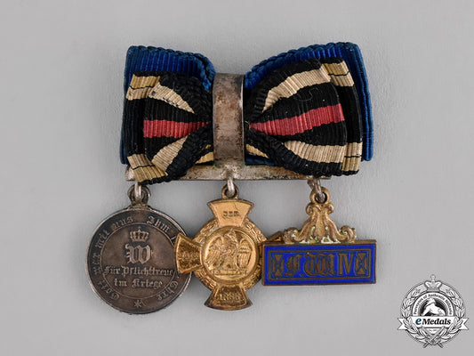 prussia,_state._a_three-_piece_boutonniere_with_its_miniature_awards_c18-022229