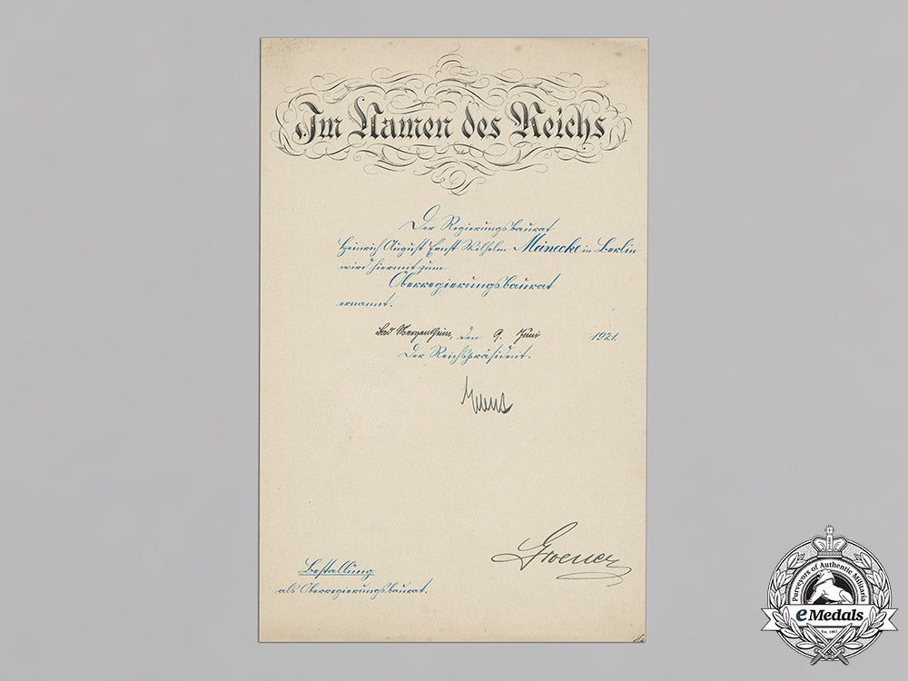 germany,_weimar_republic._a_promotion_document_to_senior_construction_councillor_signed_by_reich_president_friedrich_ebert_c18-022305