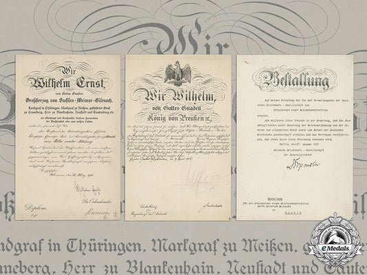 germany,_imperial._a_collection_of_appointment_documents_signed_by_wilhelm_ii,_king_of_prussia_c18-022310