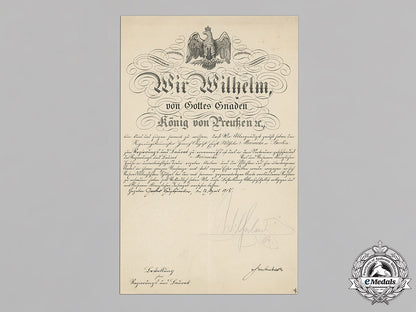 germany,_imperial._a_collection_of_appointment_documents_signed_by_wilhelm_ii,_king_of_prussia_c18-022313