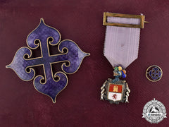 Spain. A Royal Collegiate Corporation Of Noble Sons Of The Nobility Of Madrid, Grand Cross By Cejalvo C.1940