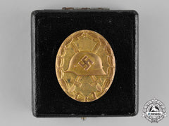 Germany, Wehrmacht. A Cased Wound Badge, Gold Grade