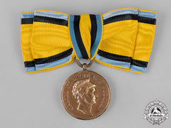 Saxony. A Bronze Carola Medal