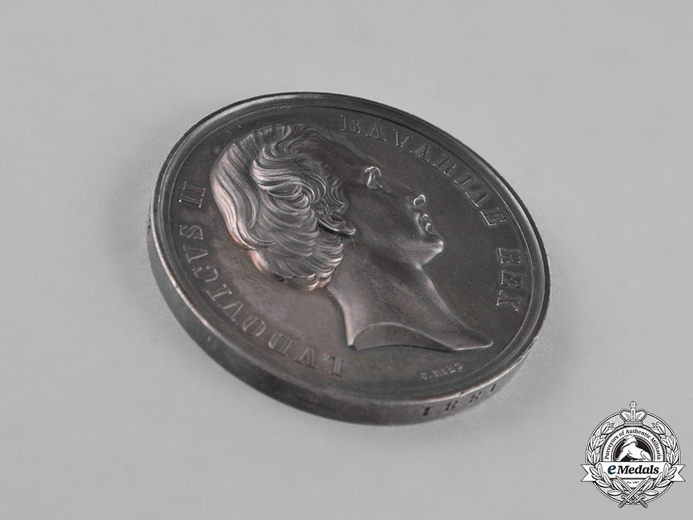 bavaria,_kingdom._a1881_merit_medal_to_eduard_kaempfer_in_the_arts_c18-023608