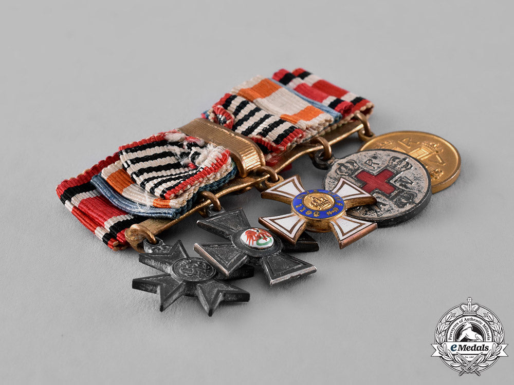 prussia,_state._a_boutonniere_with_five_miniature_medals,_awards,_and_decorations_c18-023613