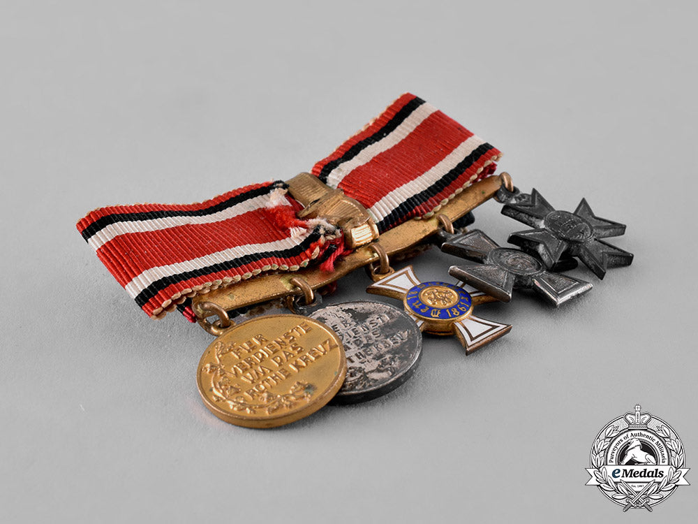prussia,_state._a_boutonniere_with_five_miniature_medals,_awards,_and_decorations_c18-023614
