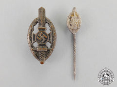 Germany. Two Nskov Membership Badges And Stick Pins