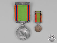 India, Bahawalpur. A Military General Service Medal, Fullsize And Miniature, C.1940