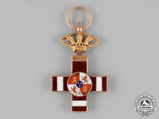 spain,_kingdom._an_order_of_military_merit_in_gold,_pensionated_i_class_cross_c.1889_c18-023909