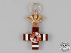 Spain, Kingdom. An Order Of Military Merit In Gold, Pensionated I Class Cross C.1889