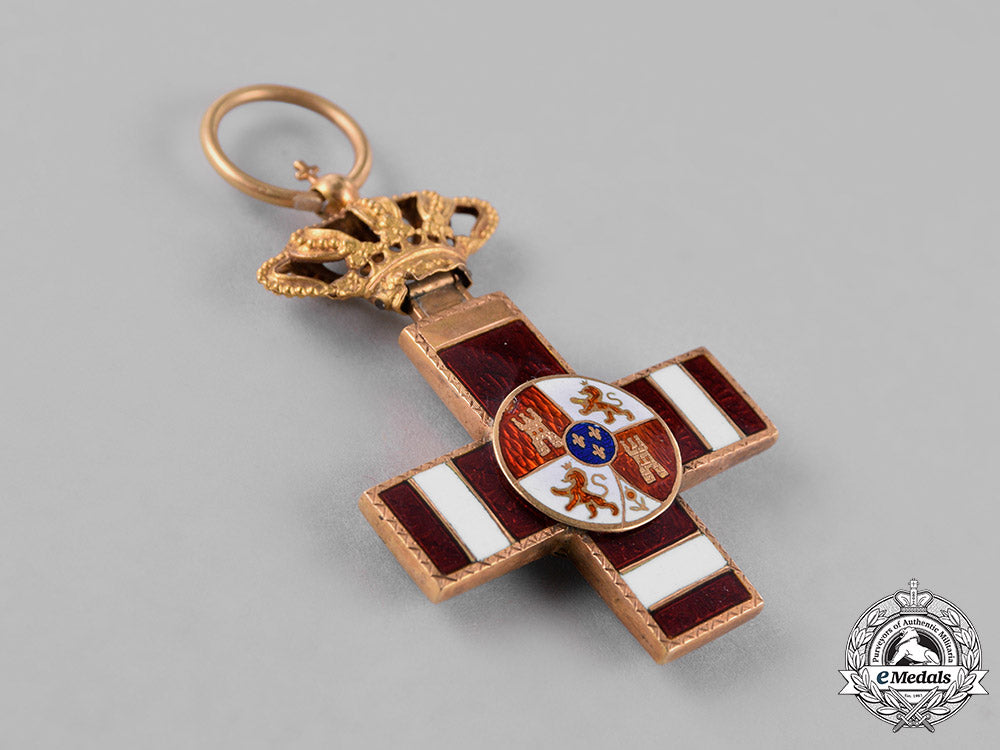 spain,_kingdom._an_order_of_military_merit_in_gold,_pensionated_i_class_cross_c.1889_c18-023912