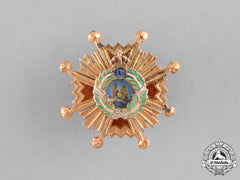 Spain, Franco’s Period. A Miniature Order Of Isabella The Catholic, Commander Star C. 1965