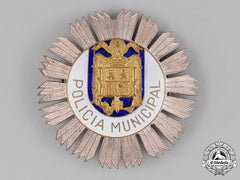 Spain, Franco Period. A Municipal Police Breast Star