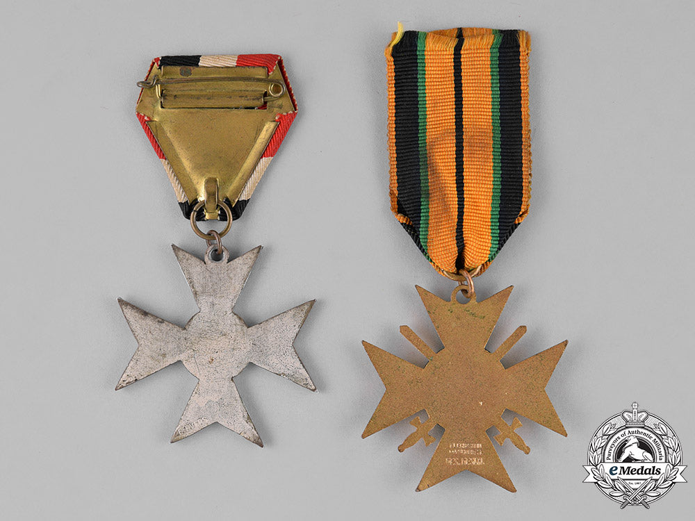 germany,_weimar_republic._a_grouping_of_two_veteran’s_association_long_membership_crosses_c18-024596