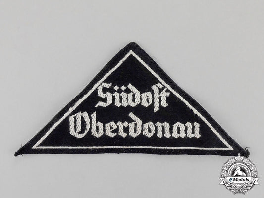 germany._a_mint_hj/_bdm“_südost_oberdonau”_district_sleeve_insignia;_rzm_tagged_c18-0246