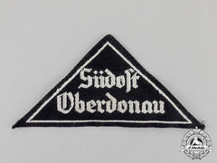 Germany. A Mint Hj/Bdm “Südost Oberdonau” District Sleeve Insignia; Rzm Tagged