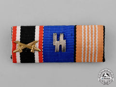 Germany. A Medal Ribbon Bar With An Ss Long Service Medal Ribbon