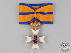 Schwarzburg-Sonderhausen. An Honour Cross, First Class In Gold With Crown, C.1900
