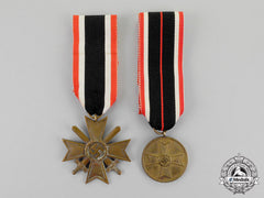 Germany. A Grouping Of A War Merit Cross Second Class And War Merit Medal