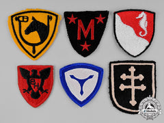 United States. Twenty-Four Armored, Infantry, Calvary, Command, Naval Embroidered Patches