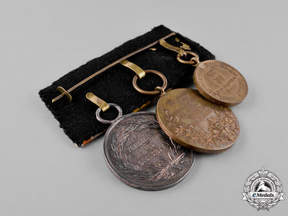 prussia,_state._a_medal_bar_with_three_medals,_awards,_and_decorations_c18-025555