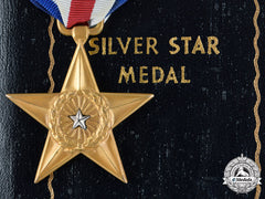 United States. A Silver Star To Lawrence Jordan, Jr. With Case