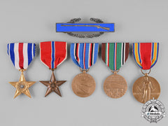 United States. A Silver Star & Bronze Star Group To 1St Lieut Washburn For Actions In France & Belgium 1944-1945