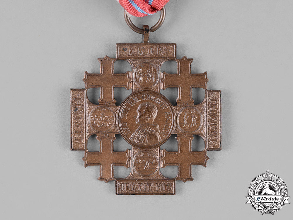 vatican._a_medal_of_the_holy_land,_pilgrims_jerusalem_cross_of_honour,_bronze_grade_c18-025849