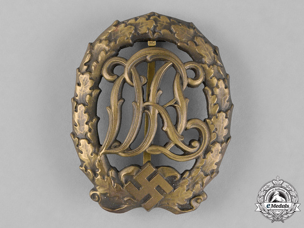germany._a_drl_sports_badge,_bronze_grade,_with_matching_stick_pin,_by_wernstein_c18-026200