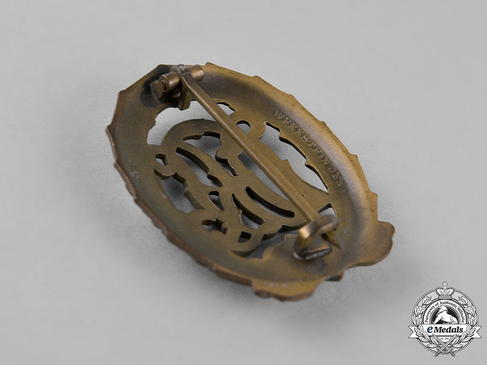 germany._a_drl_sports_badge,_bronze_grade,_with_matching_stick_pin,_by_wernstein_c18-026202