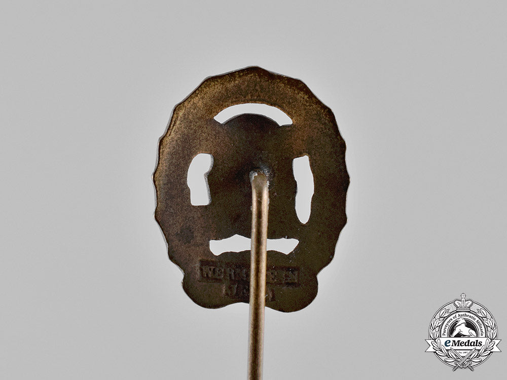 germany._a_drl_sports_badge,_bronze_grade,_with_matching_stick_pin,_by_wernstein_c18-026209