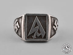 Germany, Third Reich. A Silver Sa (Storn Detachment) Supporter’s Ring With Incognito Functio
