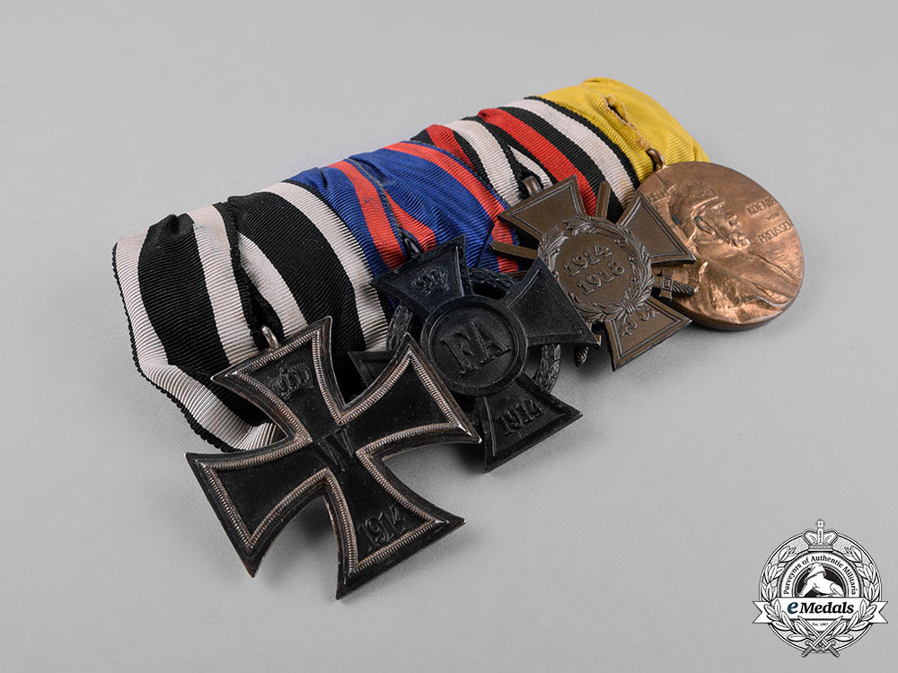 germany,_empire._a_first_war_german_medal_bar_with_four_medals,_awards,_and_decorations_c18-026431