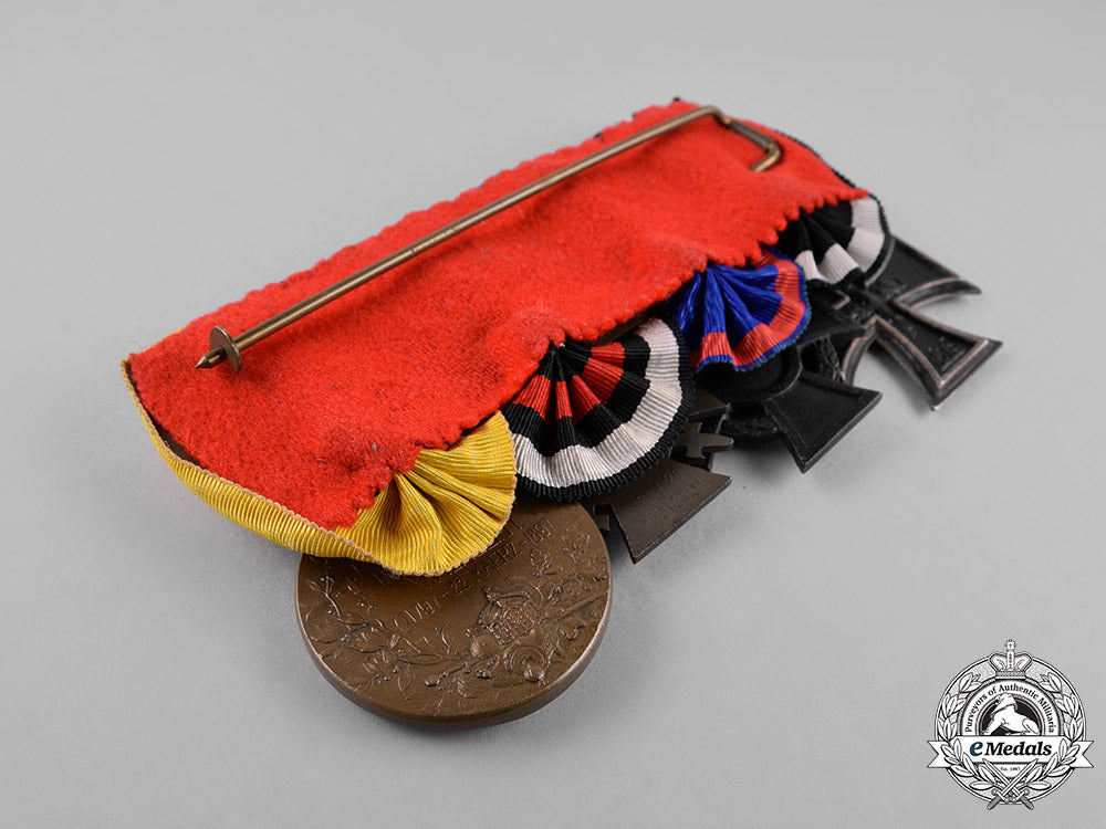 germany,_empire._a_first_war_german_medal_bar_with_four_medals,_awards,_and_decorations_c18-026432