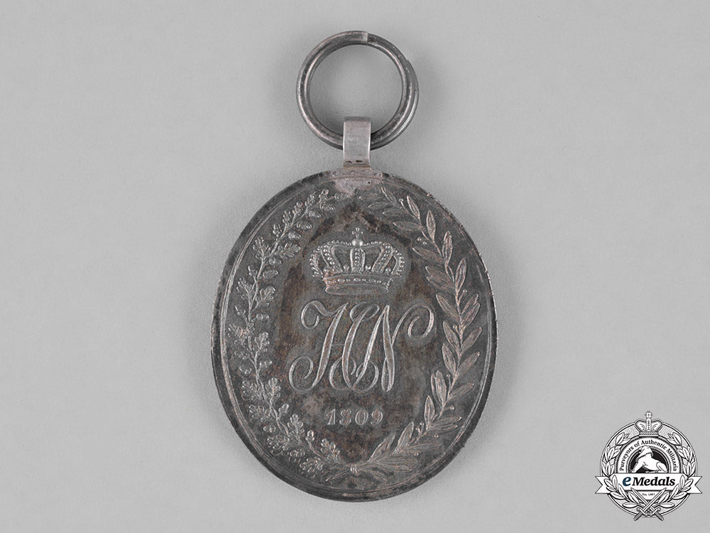 westphalia._a_silver_bravery&_good_conduct_medal,_c.1830_c18-026692