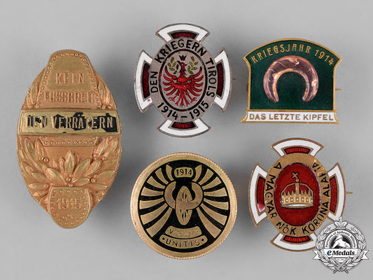austro-_hungary._five_patriotic_badges_and_pins_c18-026724_1_1