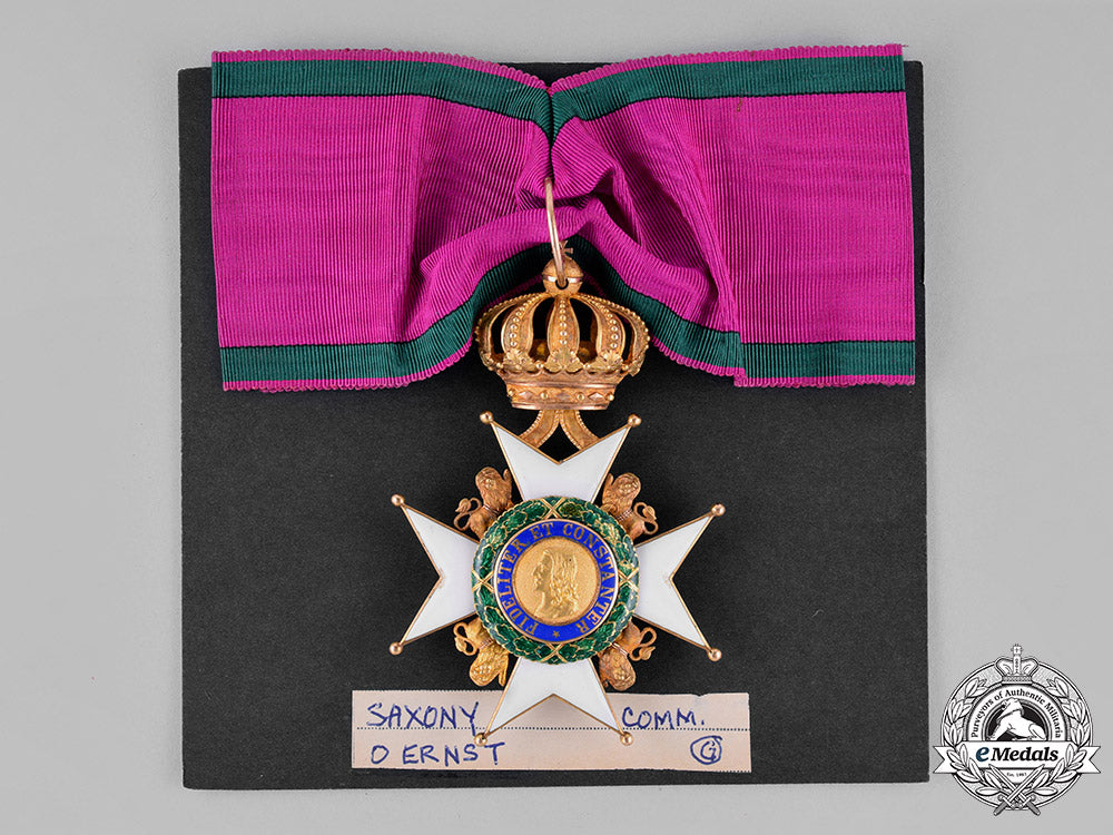 saxe-_gotha/_altenburg_ernestine._an_ernestine_house_order_in_gold,_commander_cross,_c.1900_c18-026761